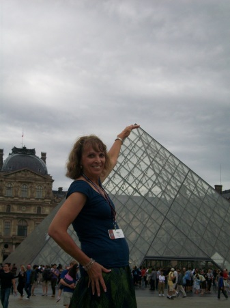 Visiting the Louvre, Paris, July 2010