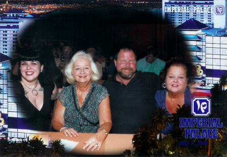 At a show in Vegas  (Daughter, Sis, Kit and me