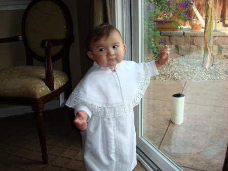 My little Pope. Sons baptism Oct 2007.