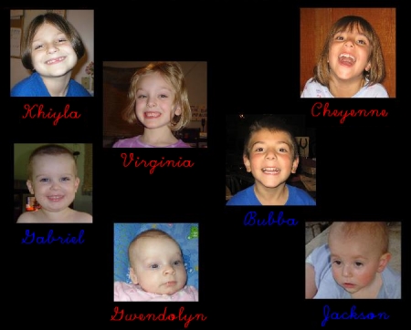 Our seven grandkids - #8 on the way!