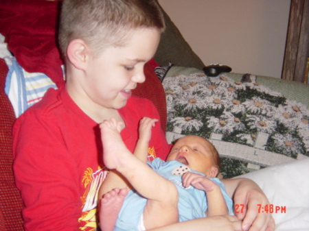 Connor and Newborn Max