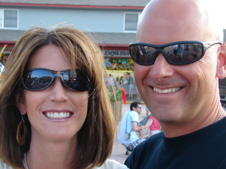 My wife and I on vacation at LBI in 2008