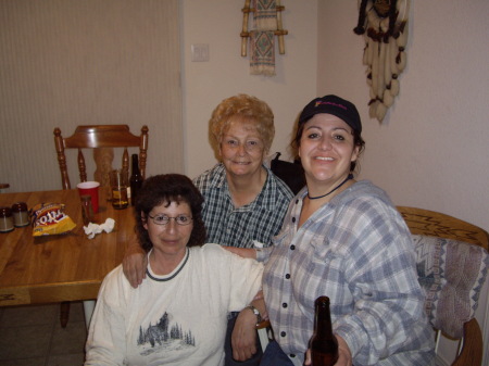 My mother, my sister Felicia and of course me