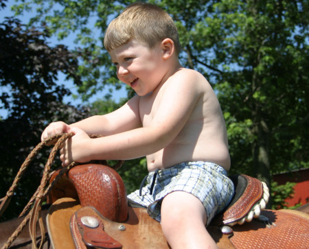 brody on horse