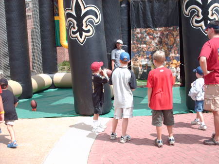 Matthew my grandson at Saint's Camp