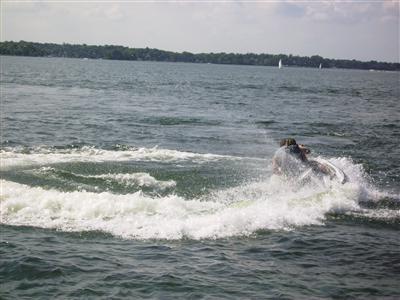 Jet skiing on Minnetonka