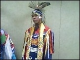 Brian Jr. in his Grass dance outfit