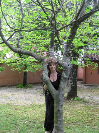 Diane at villa in Rome, Italy - April 2010