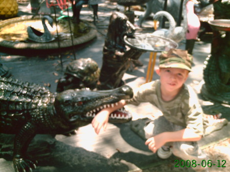 Philip wanted to take this alligator home!
