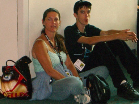 Mom and Jayson at San Diego Comic-con