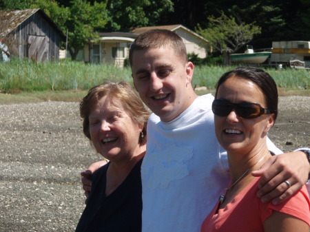 Sal, my boy Chris "CJ" (27), and Kerstin, 2008