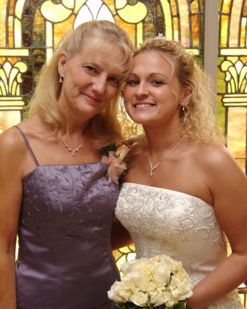 Daughter Kristin with me on her wedding day