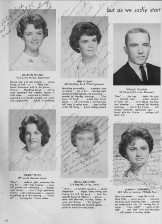 Linda Rutt's album, Class of 1961 Yearbook