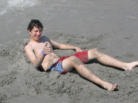 My son, Derek, 16, at Cocoa Beach