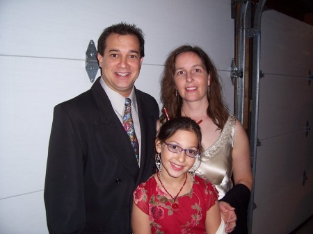 our family at a wedding in 2006