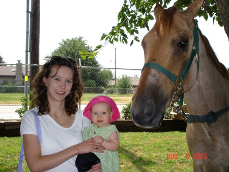 The Mom Cady and a Horse!