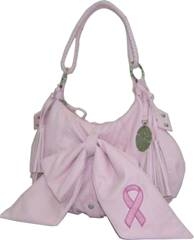 Breast Cancer Awareness Leather Purse