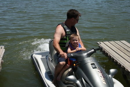 My Hubby & Baby Brendon on Inks Lake