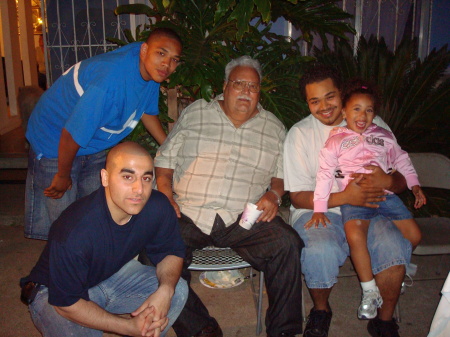 Boys and Alexandra with Grandpa