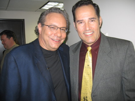 With Lewis Black at a taping