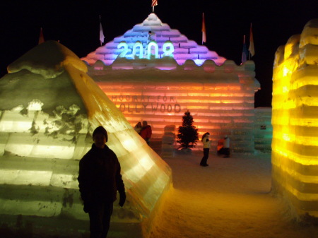 saranac lake winter carnival ice castle 2008