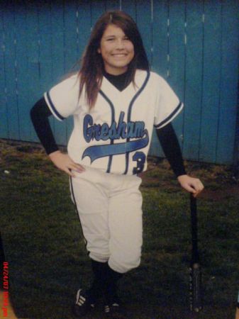 CASSIE PLAYING SOFTBALL FOR GRESHAM