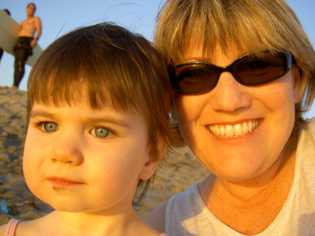 Karina and I at the beach