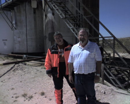 With Steve Burleson in the "oil patch".