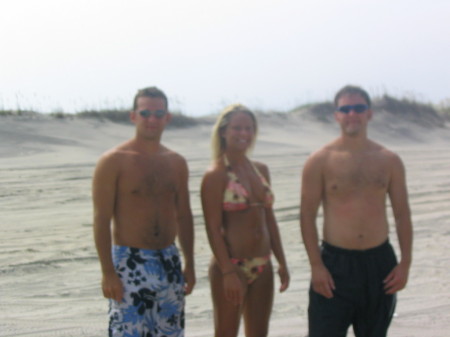 Brian, Jamie and Chris at Outer Banks NC