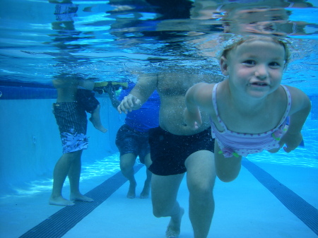 Sandy in the Pool