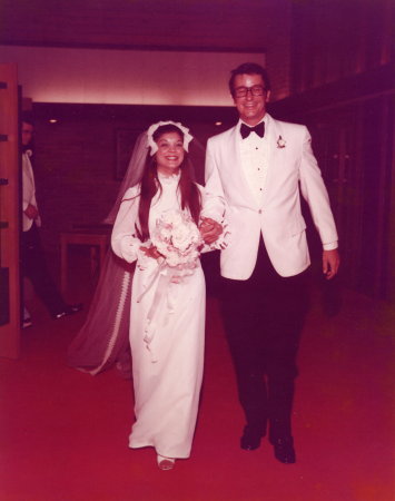 Miss Cindy and I on our wedding day