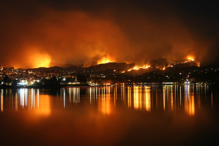 Mission Viejo, CA on fire