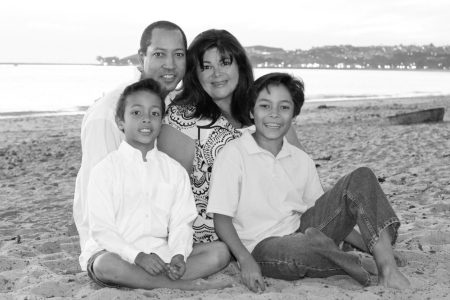 Family - David, me, Ricardo (10) & Miguel (7)