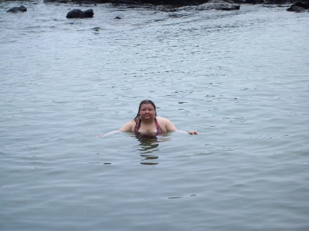 me in a lagoon