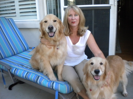 Me and my beautiful dogs - Toby & Lexie