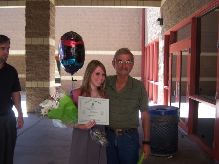 Katey & Pop-Pop - 8th Grade Grad