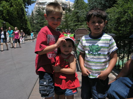 My kids at Disneyland