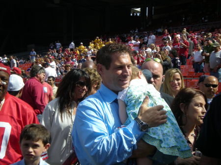 Steve Young & his baby girl