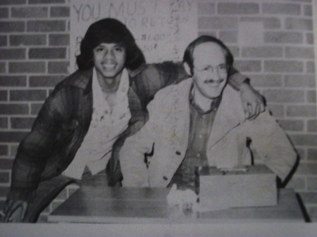 Frank and teacher Rodney Farmer-1976