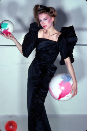 sylvie with balls mike keuntz photo april 1980