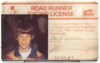 original Rode Runner Racing License (82?)
