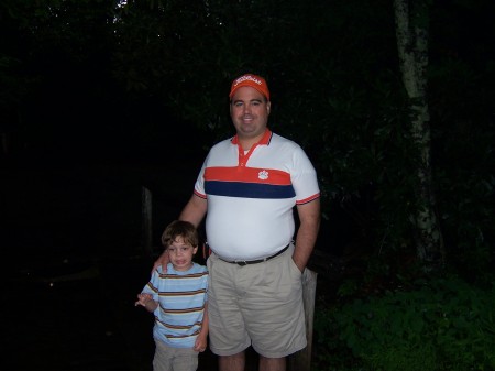 Daddy and Declan at Linville Caverns, NC