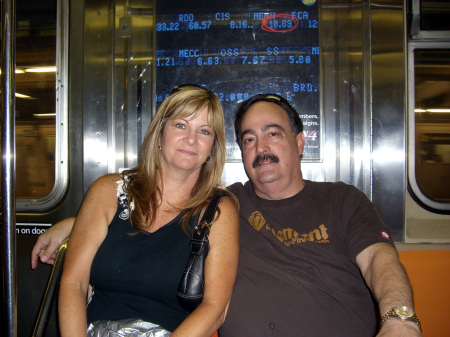 Dennis & Vicky on NY Subway, 2007