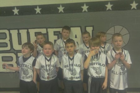 Cole and his Buddy League Basketball Team