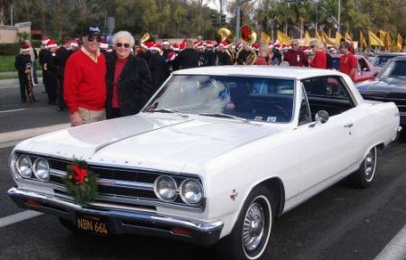 Our '65 Chevelle in Christmas Parade