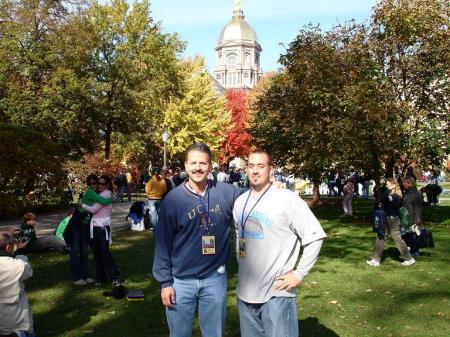 Keith and Michael - Notre Dame Trip