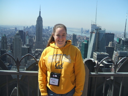 Maggie on top of Rockefeller Center