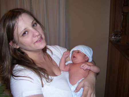 Christina and baby Noah