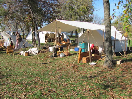 Home!  Camp set up at Winona.