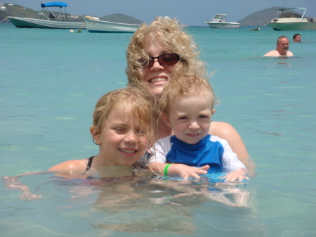 Me and my kids in St Thomas